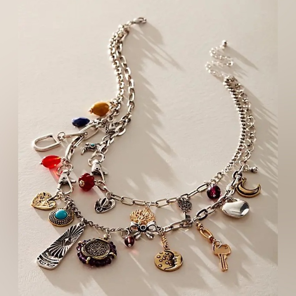 Free People Maxamillion Charm Necklace NWT